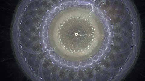 HD Abstract fractal forms morph and oscillate (Loop) Stock Footage 101492703