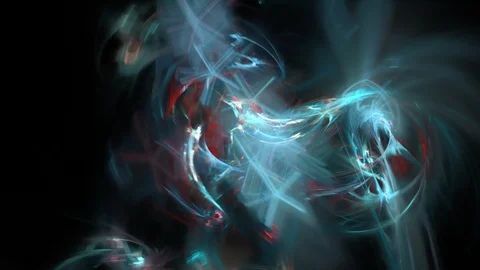 HD Abstract fractal forms morph and oscillate (Loop) Stock Footage 101522078