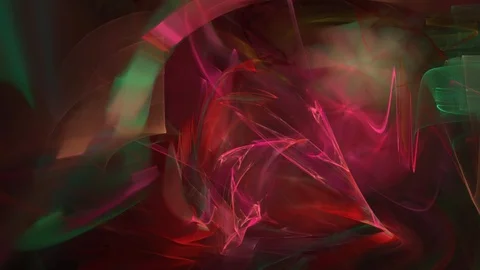 HD Abstract fractal forms morph and oscillate (Loop) Video stock 101526085