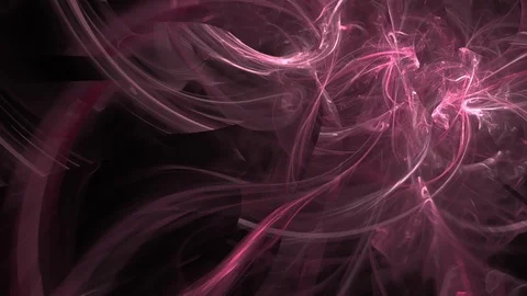 HD Abstract fractal forms morph and oscillate (Loop) Stock Footage 101562289