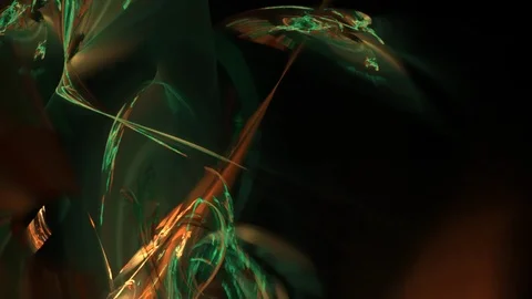 HD Abstract fractal forms morph and oscillate (Loop) Stock Footage 101579989