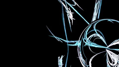 HD Abstract fractal forms morph and oscillate (Loop) Video stock 101582390