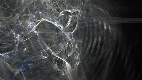 HD Abstract fractal forms morph and oscillate (Loop) Stock Footage 101623371