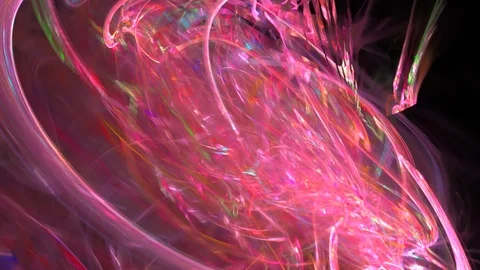 HD Abstract fractal forms morph and oscillate (Loop) Video stock 101627639