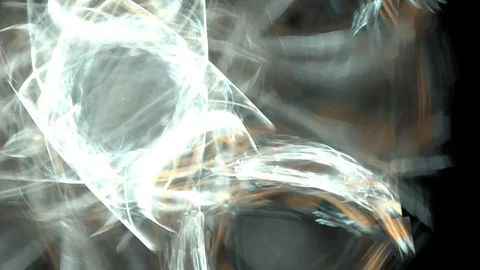 HD Abstract fractal forms morph and oscillate (Loop) Stock Footage 101638136