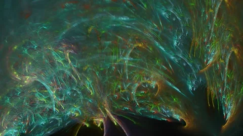 HD Abstract fractal forms morph and oscillate (Loop) Vídeos de archivo 101638943