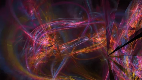 HD Abstract fractal forms morph and oscillate (Loop) Stock Footage 101651208