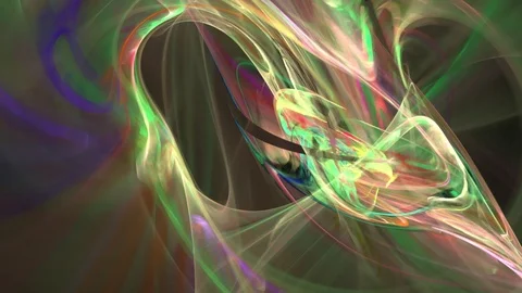 HD Abstract fractal forms morph and oscillate (Loop) 스톡 동영상 101653702