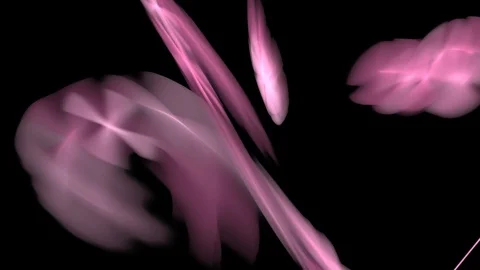 HD Abstract fractal forms morph and oscillate (Loop) Video stock 101672099