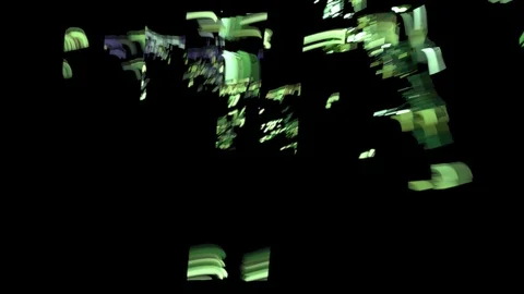 HD Abstract fractal forms morph and oscillate (Loop) Vidéo 101672885