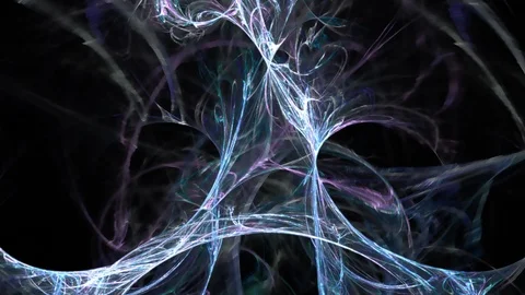 HD Abstract fractal forms morph and oscillate (Loop) Vídeos de archivo 101716856