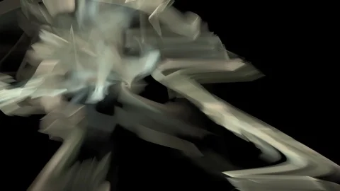 HD Abstract fractal forms morph and oscillate (Loop) Stock Footage 101720141