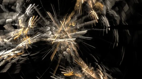 HD Abstract fractal forms morph and oscillate (Loop) 스톡 동영상 101738105