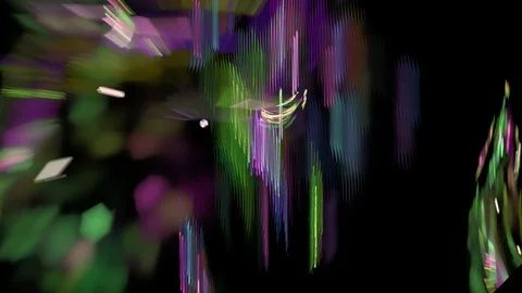 HD Abstract fractal forms morph and oscillate (Loop) Stock Footage 101739060