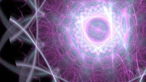 HD Abstract fractal forms morph and oscillate (Loop) Stock Footage 101759356