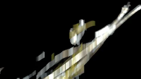 HD Abstract fractal forms morph and oscillate (Loop) 스톡 동영상 101764119