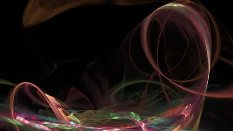 HD Abstract fractal forms morph and oscillate (Loop) Stock Footage 101804909