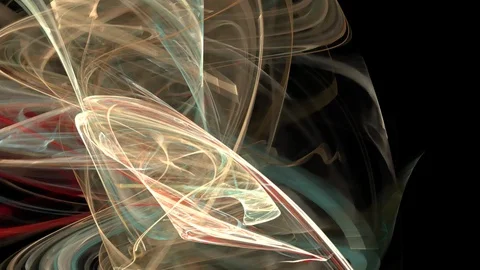 HD Abstract fractal forms morph and oscillate (Loop) Stock Footage 101835731