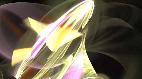 HD Abstract fractal forms morph and oscillate (Loop) Video stock 101836890