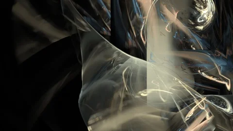 HD Abstract fractal forms morph and oscillate (Loop) Stock Footage 101838498