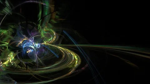 HD Abstract fractal forms morph and oscillate (Loop) Stock Footage 101838578