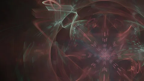 HD Abstract fractal forms morph and oscillate (Loop) 스톡 동영상 101900887