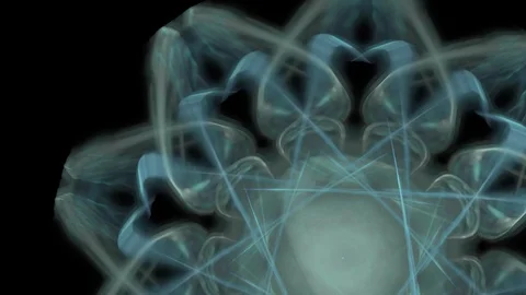 HD Abstract fractal forms morph and oscillate (Loop) Stock Footage 101902856