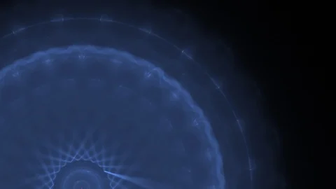 HD Abstract fractal forms morph and oscillate (Loop) Video stock 101921011