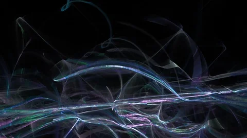 HD Abstract fractal forms morph and oscillate (Loop) Video stock 101928551
