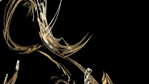 HD Abstract fractal forms morph and oscillate (Loop) Stock Footage 101937595