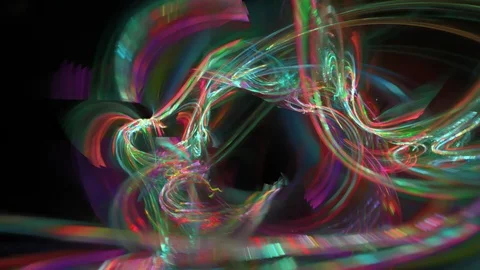 HD Abstract fractal forms morph and oscillate (Loop) Stock Footage 101971769