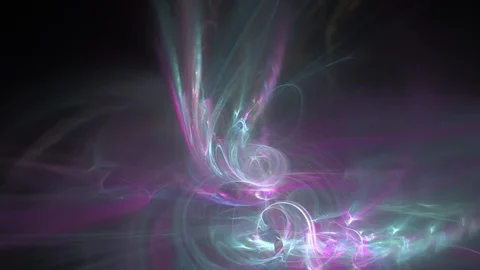 HD Abstract fractal forms morph and oscillate (Loop) Video stock 101998770