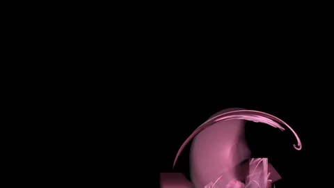 HD Abstract fractal forms morph and oscillate (Loop) Stock Footage 102014530