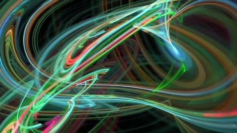 HD Abstract fractal forms morph and oscillate (Loop) Stockbeeldmateriaal 102028082