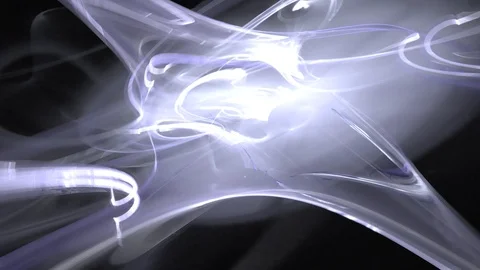 HD Abstract fractal forms morph and oscillate (Loop) Video stock 102031988