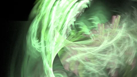 HD Abstract fractal forms morph and oscillate (Loop) 스톡 동영상 102058315