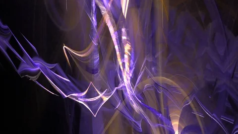 HD Abstract fractal forms morph and oscillate (Loop) 動画素材 102070274