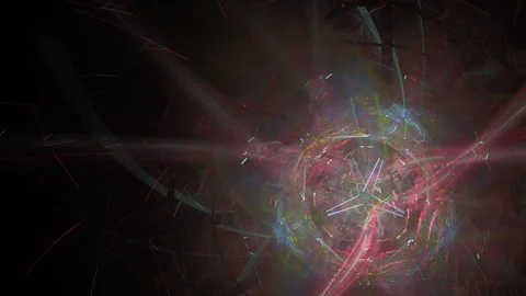 HD Abstract fractal forms morph and oscillate (Loop) Stockbeeldmateriaal 102073780