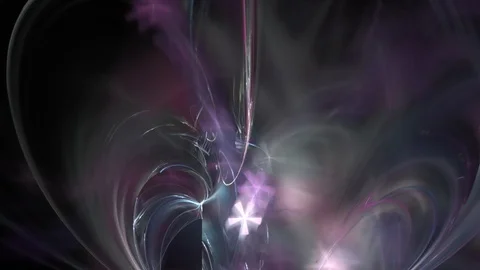 HD Abstract fractal forms morph and oscillate (Loop) Stockbeeldmateriaal 102079094