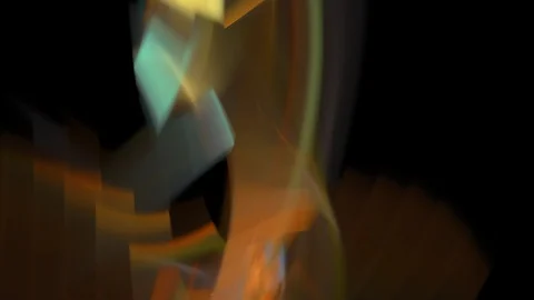 HD Abstract fractal forms morph and oscillate (Loop) Stock Footage 102083348