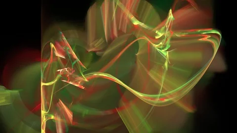 HD Abstract fractal forms morph and oscillate (Loop) Vídeos de archivo 102088824