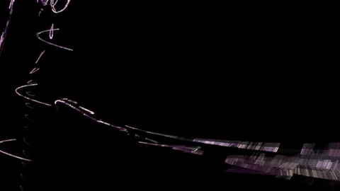 HD Abstract fractal forms morph and oscillate (Loop) Stock Footage 102114634