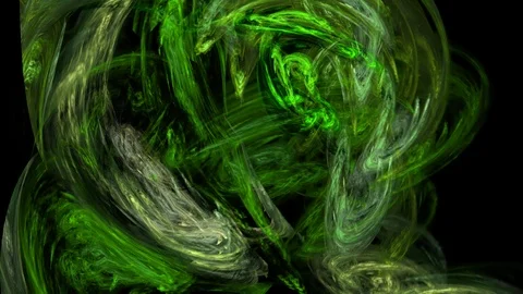 HD Abstract fractal forms morph and oscillate (Loop) Video stock 102126674