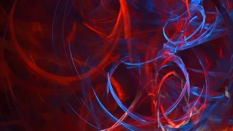 HD Abstract fractal forms morph and oscillate (Loop) Stock Footage 102142596