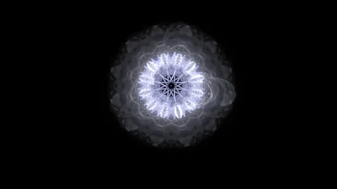 HD Abstract fractal forms morph and oscillate (Loop) Video stock 102144159