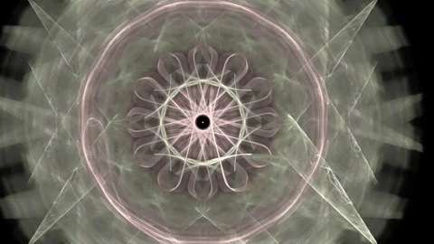 HD Abstract fractal forms morph and oscillate (Loop) Video stock 102144223