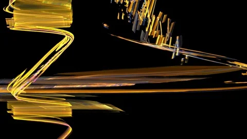 HD Abstract fractal forms morph and oscillate (Loop) Video stock 102146740
