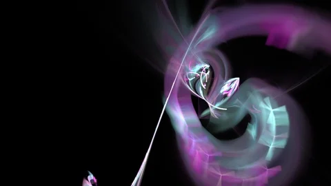 HD Abstract fractal forms morph and oscillate (Loop) Stockbeeldmateriaal 102148073