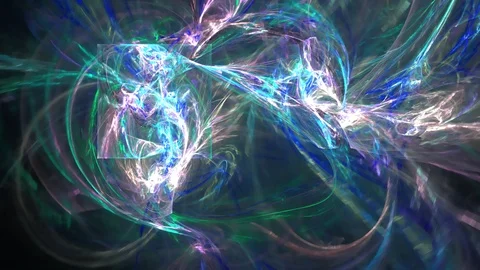 HD Abstract fractal forms morph and oscillate (Loop) Vídeos de archivo 102148973