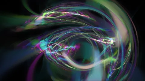 HD Abstract fractal forms morph and oscillate (Loop) Stock Footage 102168077